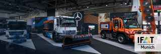 Mercedes-Benz Trucks auf der IFAT 2024.